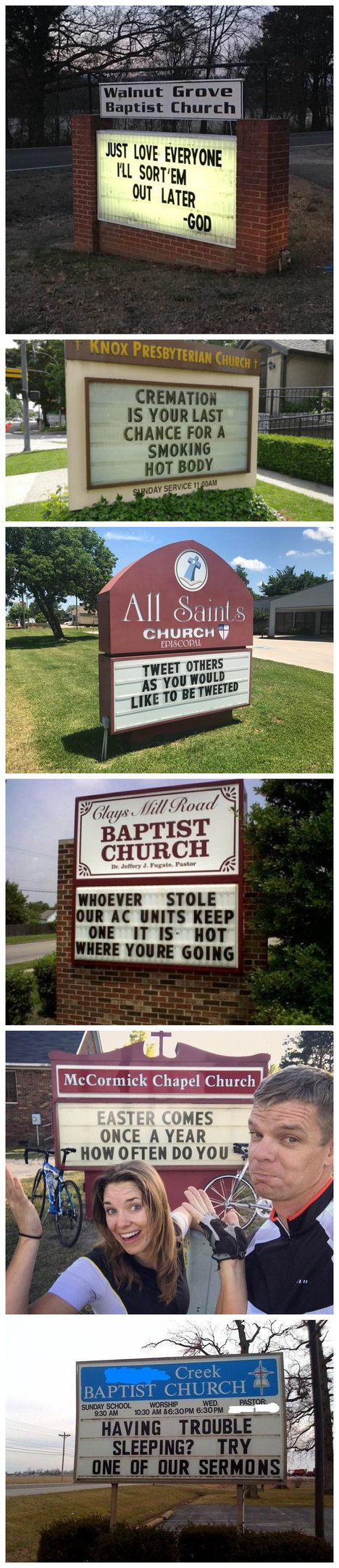 Hilarious Church Noticeboards From Around The World