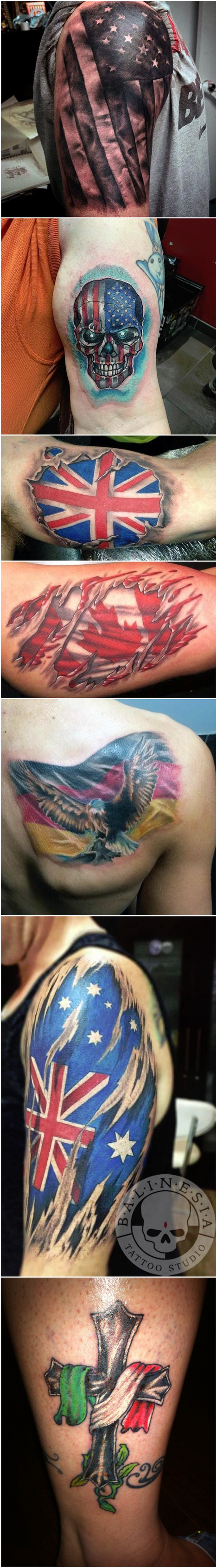 Impressive Flag Tattoos