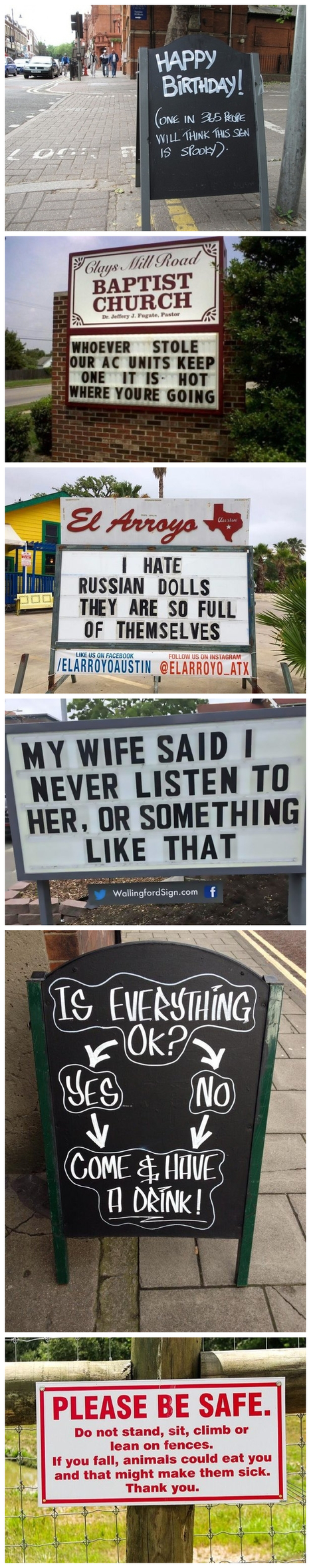 Funny Noticeboards from Around the World