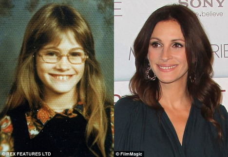 Julia Roberts ugly duckling