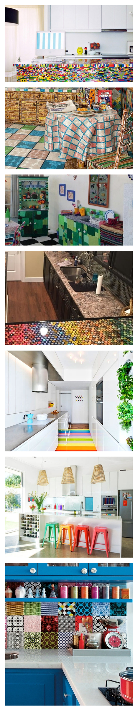 Brilliantly Crazy, Colourful and Creative Kitchens